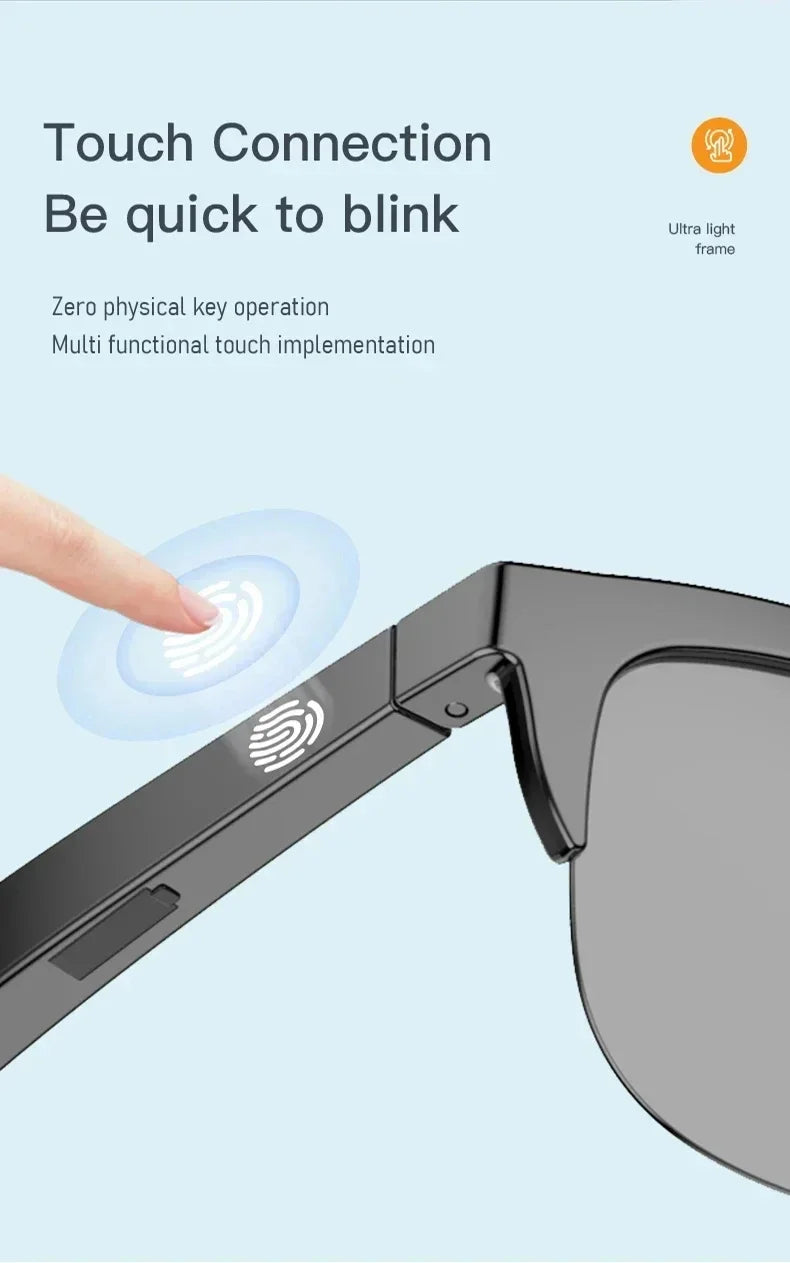 Occhiali da Sole Intelligenti con Auricolari Bluetooth - Massima Protezione e Comfort